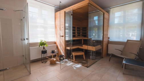 Wellness, whirlpool and sauna in the apartment